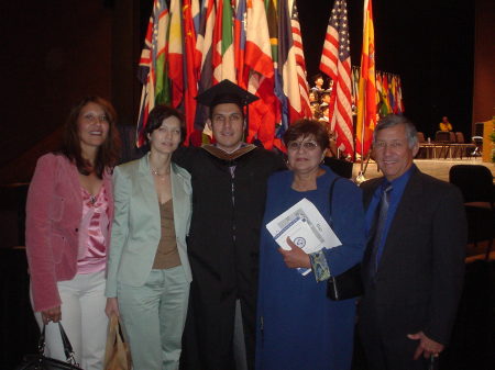 Thunderbird graduation with family