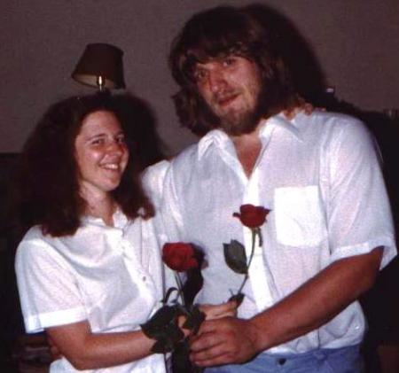 With Mary, future ex-wife in 1980