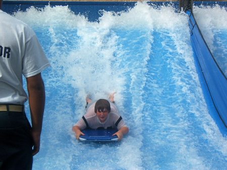 Greg body surfing 2008