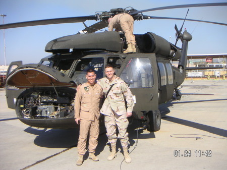 Me and Jim Cook, my cousin in Kuwait