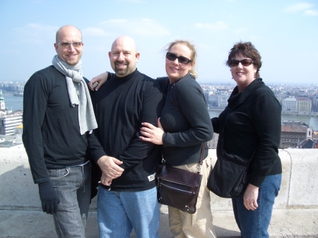 Brad, Rik, Sherry & Mary in Budapest