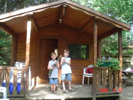 This was a cabin we rented in Sturbridge, MA