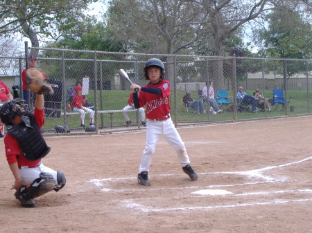 My youngest Son up to bat!