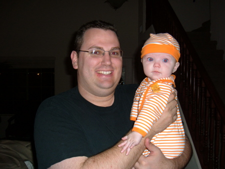 Makayla's first Halloween with Daddy!