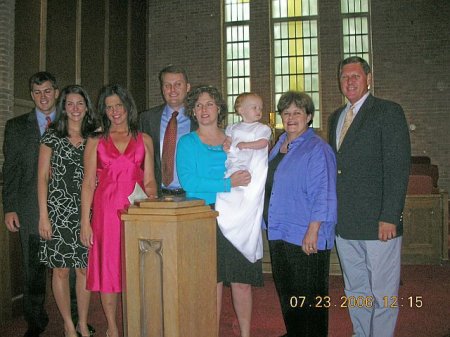 Family at July Christening of Granddaughter