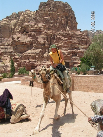 Camel riding in Petra