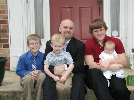 Me & the boys at Easter