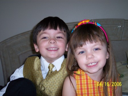 My two beautiful children, Devin (5) and Lindsey (3)!!!!  (4-2006)