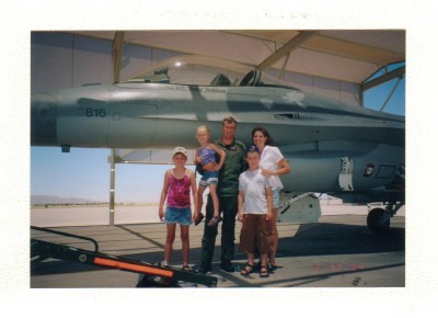 Husband Jeff's F-16 Fini Flight