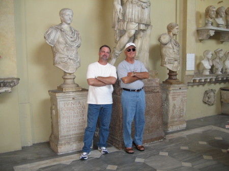 dad and i hanging out at the vatican..june 08