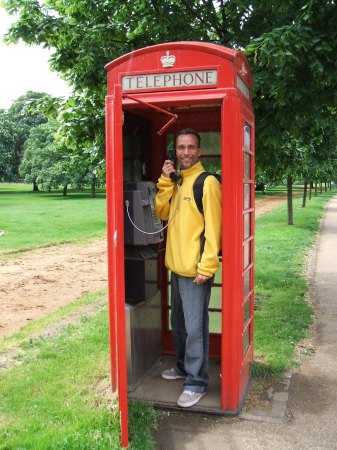 Me in London Phone Booth