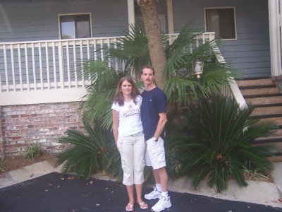 my husband and I at my moms 2006