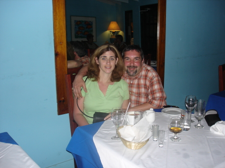 My husband, Blair and I in St Lucia - 2006
