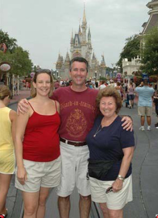 Magic Kingdom with my mom and wife-August 2006