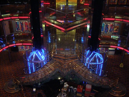 NIGHT TIME ONBOARD THE CARNIVAL ECSTASY