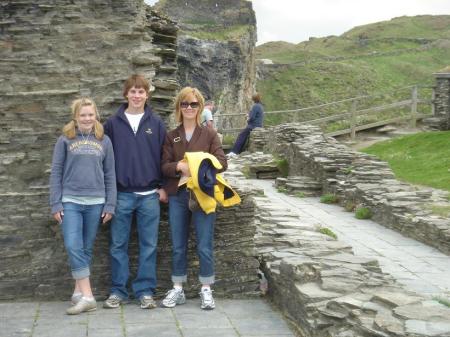 Blake, Maddie & I at Tintagel - England