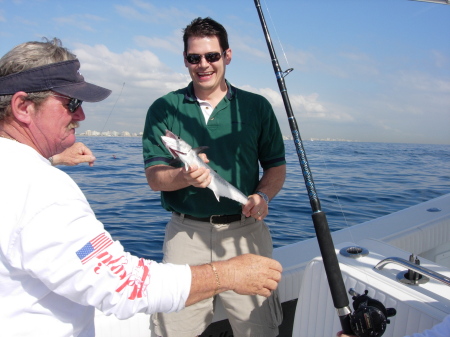 Fishing off the reef in Ft. Lauderdale