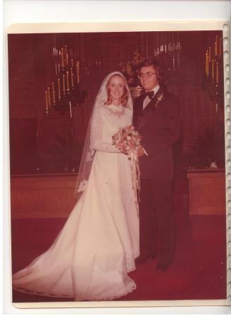 Young bride and groom, 1978