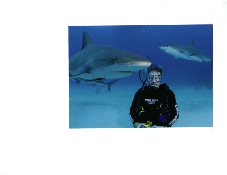 My husband, Bryan, diving at the Bahamas - June 2007