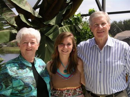 My daughter Amy with my folks.