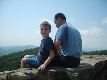 Rick Yancy on top of mountain