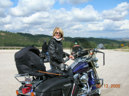 Riding Harley to Devil's Tower in Wyoming