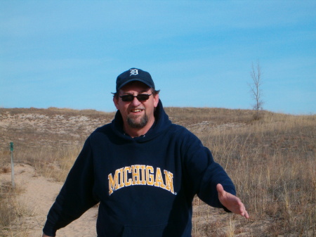 hiking the dunes in Nov. 09