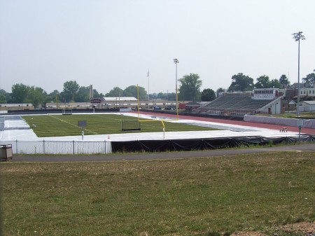 the football field