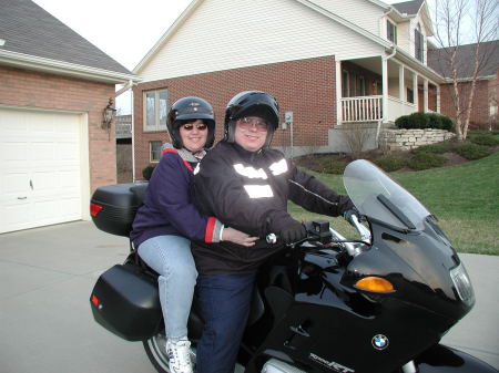 Jill's first motorcycle ride.