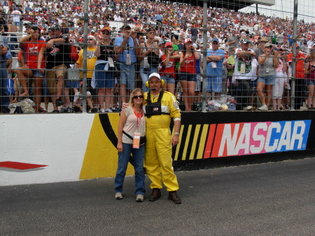 At the Loudon NASCAR race