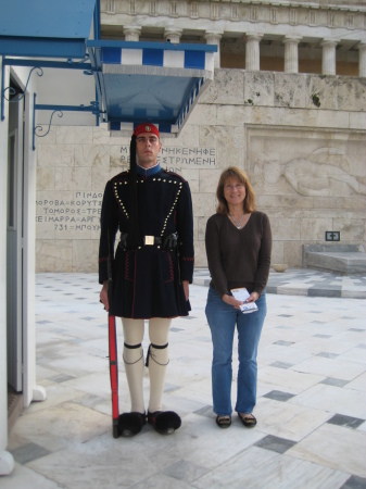 Kathy and the Greek Ceremonial Guard