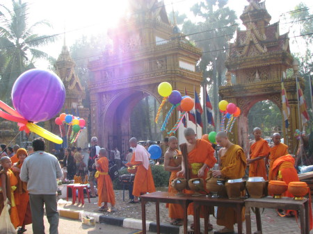 Monks Receiving Alms