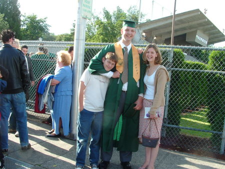 My very tall son Randy on Graduation day