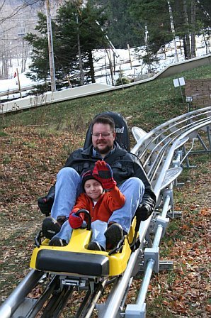 Karl & Ben on the mountain coaster