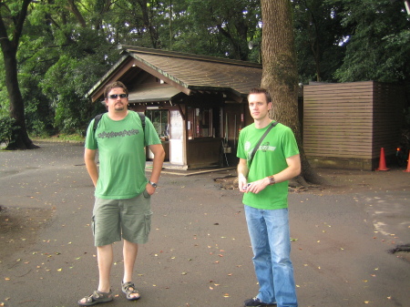 Jeff and my brother Mark in Harajuku