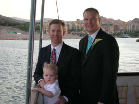 The boys at Levi and Tiffany's wedding