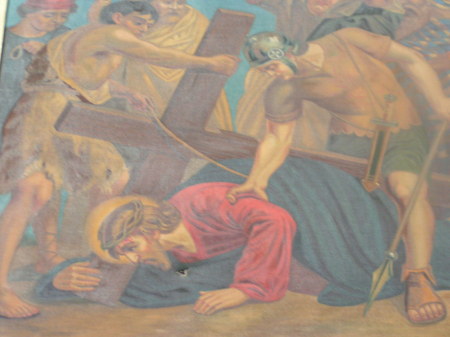 A painting in a church in Mexico