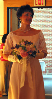 Bridesmaid at a friend's wedding in '04