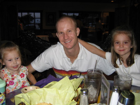 My husband Derek, daughters Juliet and Molly on my 30th b-day, Oct. 18, 2006.