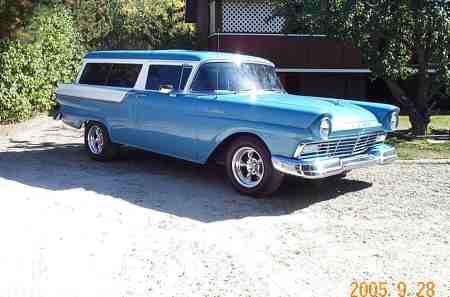 57 Ford Ranch Wagon  2dr, restored  04-05