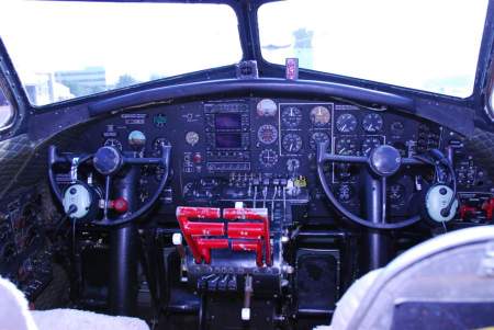 Cockpit of a B-17