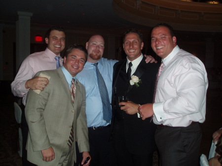 Tim, Phil, Newks, Chester, and I (teammates from college)