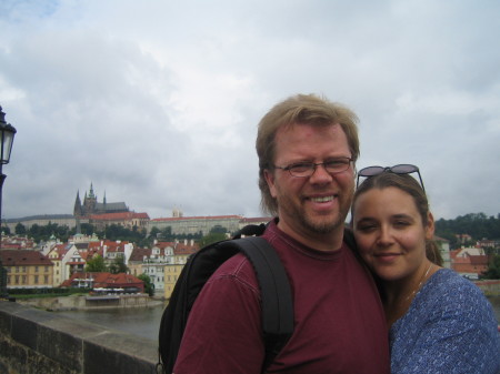 My wife and I in Prague