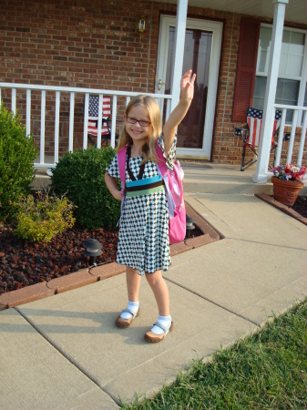 Donna's first day of school in Illinois