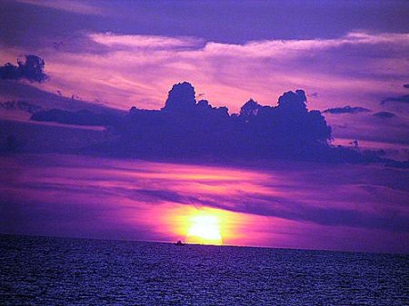 purple sunset