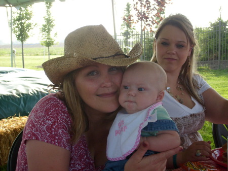 with my beautiful niece and new great niece :)