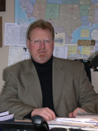 Candy Salesmen in his office