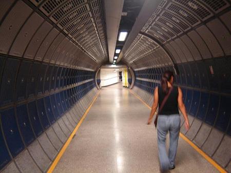 Suzanne in the London Tube