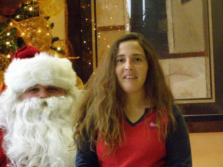 Michelle with Santa