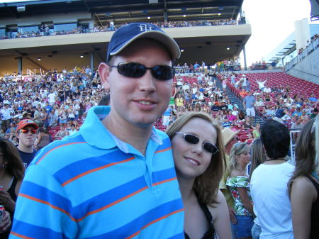 Billy and Bristy at Kenny Chesney Concert in Frisco, TX